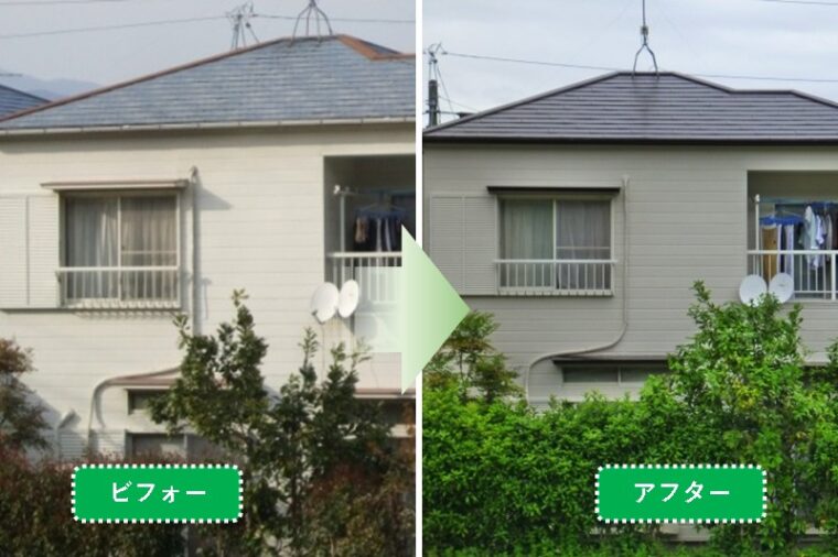 外壁屋根の塗装とＬＤＫのフローリングとクロスの張り替えをご希望でした。12.05 Y様邸　外部塗装工事