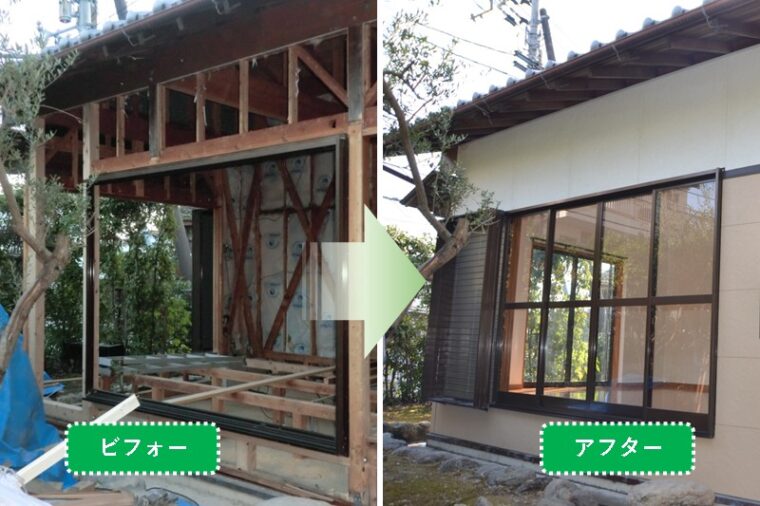 中古住宅をご購入されて、耐震や内部の洗面・浴室・床の改修をご希望されました。Y様邸　耐震改修　山六