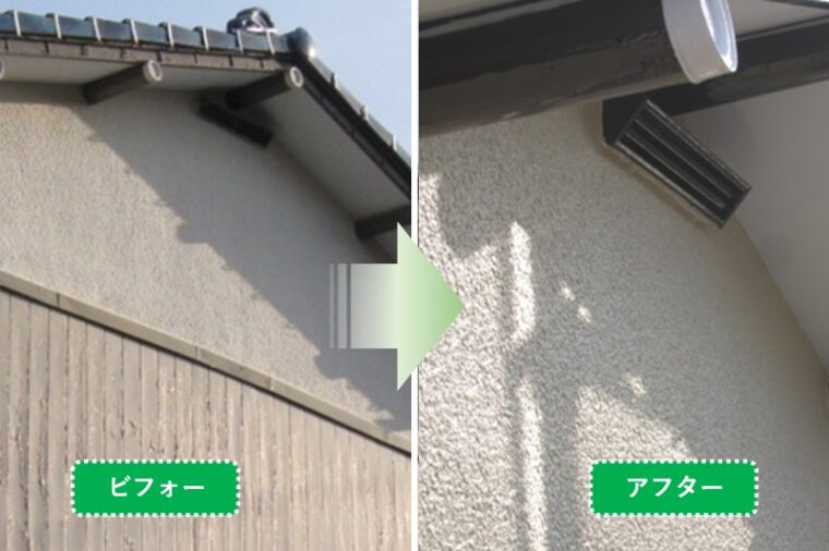 屋根は高圧水洗浄・ケレン等下地処理、屋上の床・雨樋も劣化が激しかったので塗装しました。D様邸　屋根・外壁塗装